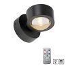 Leuchten Direkt lights AKKU-CHIA wall light LED black, 2-light sources, Remote control