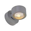 Leuchten Direkt lights AKKU-CHIA wall light LED silver, 2-light sources, Remote control