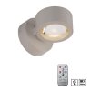 Leuchten Direkt lights AKKU-CHIA wall light LED sand-coloured, 2-light sources, Remote control