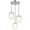 Globo lighting Maribel hanging light chrome, 3-light sources