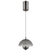 Globo lighting Bernie hanging light LED chrome, black, 1-light source, Motion sensor
