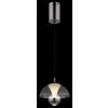Globo lighting Bernie hanging light LED chrome, black, 1-light source, Motion sensor