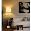 Globo lighting Deleon floor lamp chrome, yellow, sand-coloured, 1-light source