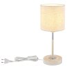 Globo lighting Deleon table lamp chrome, yellow, sand-coloured, 1-light source