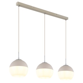 Globo lighting Ragusa hanging light chrome, white, 3-light sources