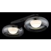 Globo lighting Carlene ceiling light LED black, 1-light source