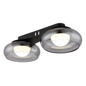 Globo lighting Carlene ceiling light LED black, 1-light source