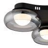 Globo lighting Carlene ceiling light LED black, 1-light source