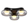 Globo lighting Carlene ceiling light LED black, 1-light source