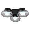 Globo lighting Carlene ceiling light LED black, 1-light source