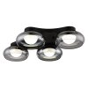 Globo lighting Carlene ceiling light LED black, 1-light source