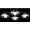 Globo lighting Carlene ceiling light LED black, 1-light source