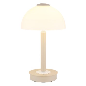 Globo lighting Uldin table lamp LED sand-coloured, white, 1-light source