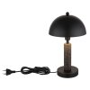 Mushroom Lamp  Globo lighting Janie table lamp black, 1-light source