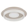 Globo lighting Zara ceiling light LED sand-coloured, white, 1-light source