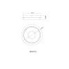 Globo lighting Zara ceiling light LED sand-coloured, white, 1-light source