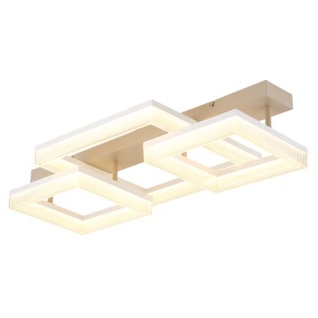 Globo lighting Zara ceiling light LED sand-coloured, white, 1-light source