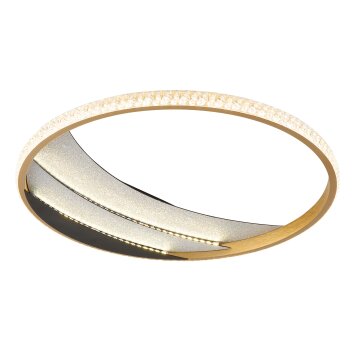 Globo lighting Constance ceiling light LED chrome, black, 1-light source