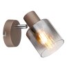 Globo lighting Walton ceiling light, ceiling spotlight, wall light, wall spotlight brown, chrome, 1-light source