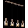 Globo lighting Walton hanging light brown, 4-light sources
