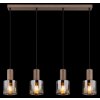 Globo lighting Walton hanging light brown, 4-light sources