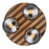 Globo lighting Parsons ceiling light Ecru, black, 3-light sources