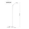 Globo lighting Silvio floor lamp LED brass, 1-light source