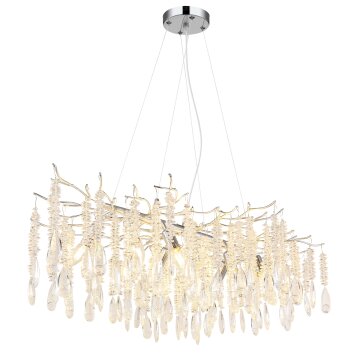 Globo lighting Kinga chandelier silver, 10-light sources