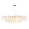 Globo lighting Kinga chandelier silver, 14-light sources