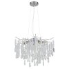 Globo lighting Kinga chandelier silver, 8-light sources