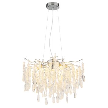 Globo lighting Kinga chandelier silver, 8-light sources