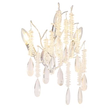 Globo lighting Kinga wall light silver, 3-light sources