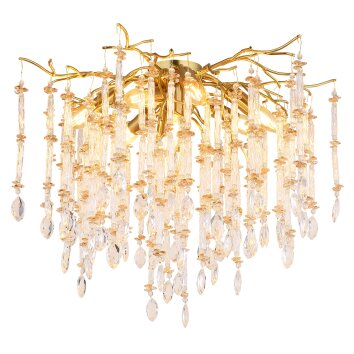 Globo lighting Gloria ceiling light gold, 8-light sources