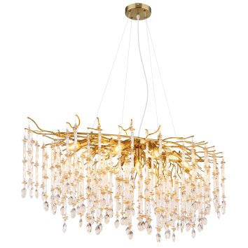 Globo lighting Gloria chandelier gold, 12-light sources