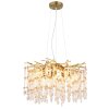 Globo lighting Gloria chandelier gold, 8-light sources