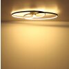 Globo lighting Spira ceiling light LED black, 1-light source