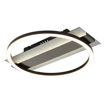 Globo lighting Norberto ceiling light LED black, silver, 1-light source