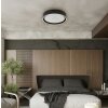 Globo lighting Mirrora ceiling light LED black, 1-light source, Remote control