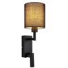 Globo lighting Zamora wall light black, 1-light source