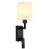 Globo lighting Zamora wall light black, 1-light source