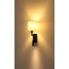 Globo lighting Zamora wall light black, 1-light source
