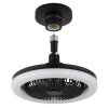 Globo lighting Lidea Ceiling fan light LED black, 1-light source, Remote control