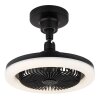 Globo lighting Lidea Ceiling fan light LED black, 1-light source, Remote control