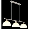 Globo lighting Selma hanging light matt nickel, 3-light sources