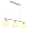 Globo lighting Selma hanging light sand-coloured, 3-light sources