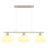 Globo lighting Selma hanging light sand-coloured, 3-light sources