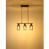 Globo lighting Hadera hanging light black, 3-light sources
