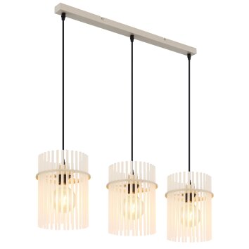 Globo lighting Gorley hanging light sand-coloured, 3-light sources