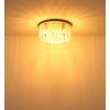 Globo lighting Gorley ceiling light chrome, sand-coloured, 5-light sources