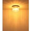 Globo lighting Gorley ceiling light chrome, sand-coloured, 5-light sources
